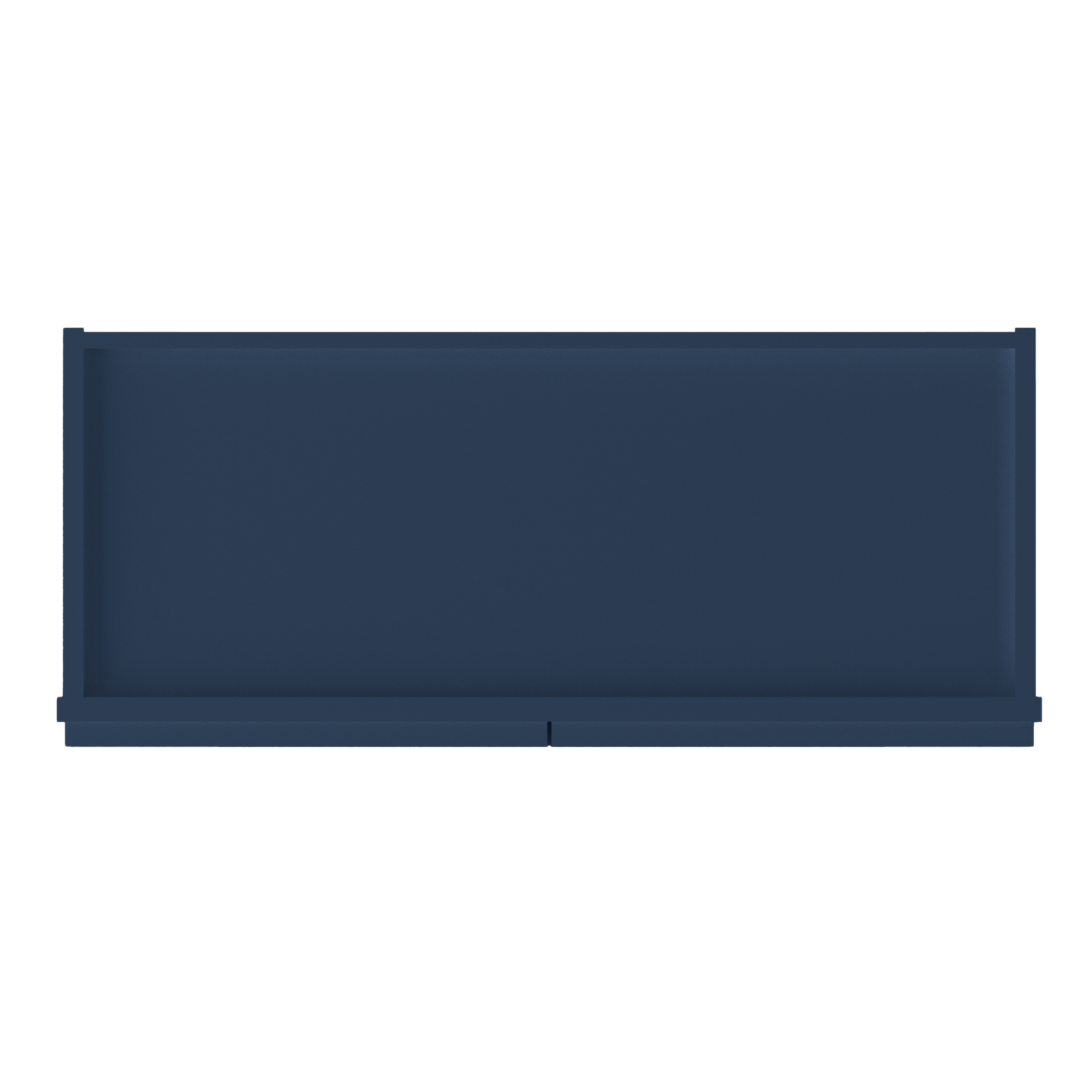 Wall Kitchen Cabinet W3042 Danbury Blue LessCare 30 in. width 42 in. height 12 in. depth - Kitchen Cabinets