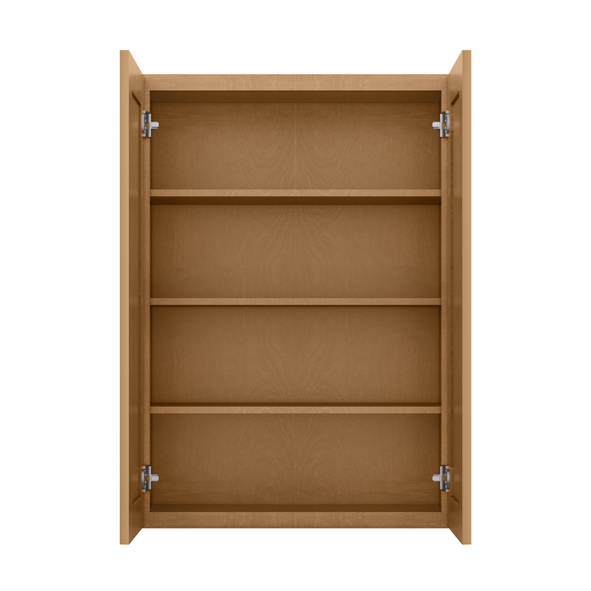 Wall Kitchen Cabinet W3042 Shaker Toffee LessCare 30 in. width 42 in. height 12 in. depth - Kitchen Cabinets