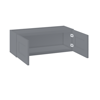 Wall Kitchen Cabinet W3312 Colonial Gray LessCare 33 in. width 12 in. height 12 in. depth - Kitchen Cabinets
