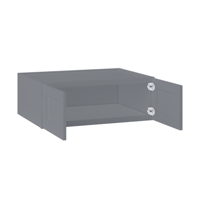 Wall Kitchen Cabinet W331224 Colonial Gray LessCare 33 in. width 12 in. height 24 in. depth - Kitchen Cabinets