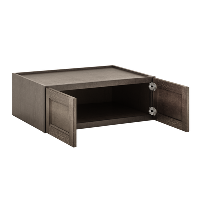 Wall Kitchen Cabinet W331224 Milan Slate LessCare 33 in. width 12 in. height 24 in. depth - Kitchen Cabinets