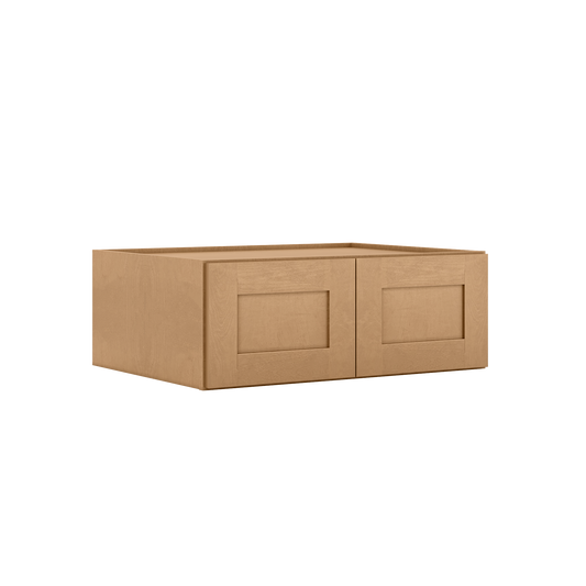 Wall Kitchen Cabinet W331224 Shaker Toffee LessCare 33 in. width 12 in. height 24 in. depth - Kitchen Cabinets