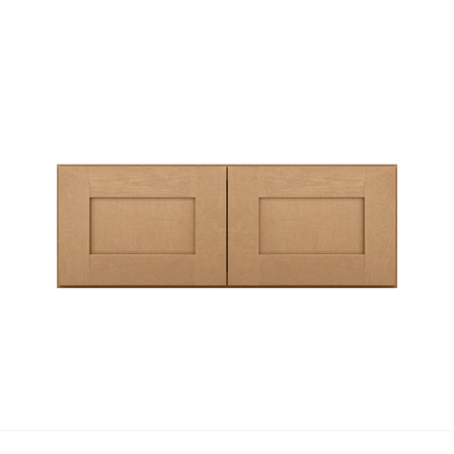 Wall Kitchen Cabinet W331224 Shaker Toffee LessCare 33 in. width 12 in. height 24 in. depth - Kitchen Cabinets