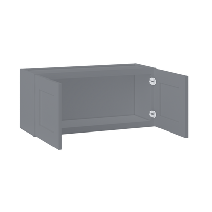 Wall Kitchen Cabinet W3315 Colonial Gray LessCare 33 in. width 15 in. height 12 in. depth - Kitchen Cabinets