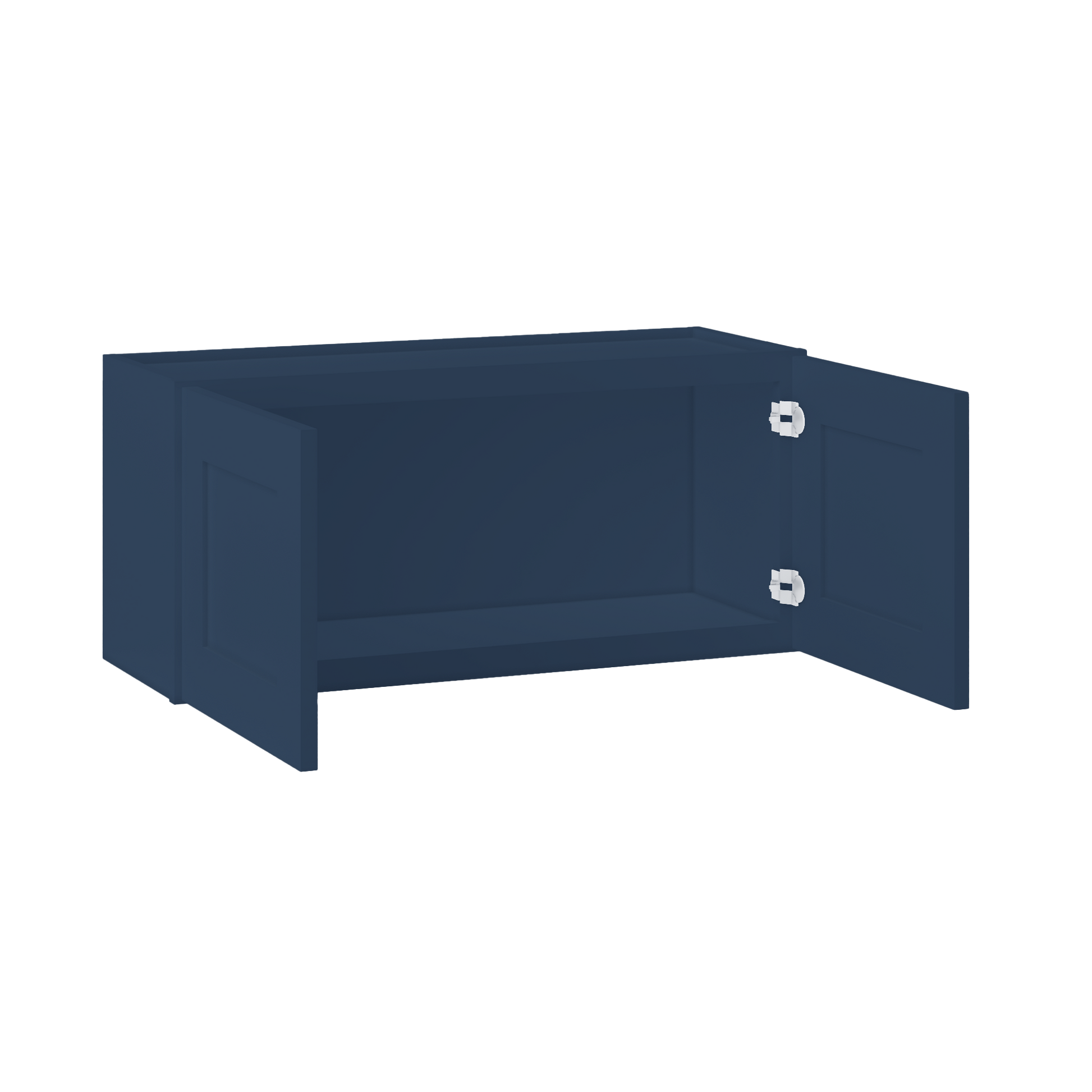 Wall Kitchen Cabinet W3315 Danbury Blue LessCare 33 in. width 15 in. height 12 in. depth - Kitchen Cabinets