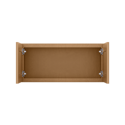 Wall Kitchen Cabinet W3315 Shaker Toffee LessCare 33 in. width 15 in. height 12 in. depth - Kitchen Cabinets