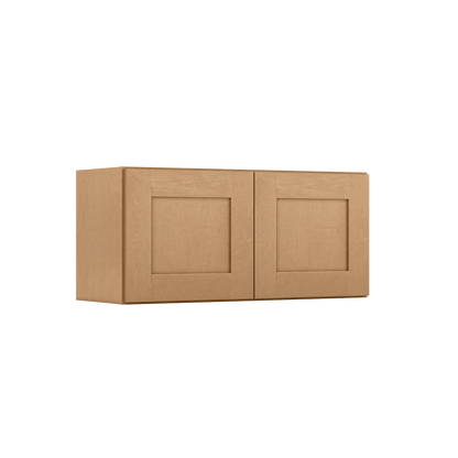 Wall Kitchen Cabinet W3315 Shaker Toffee LessCare 33 in. width 15 in. height 12 in. depth - Kitchen Cabinets