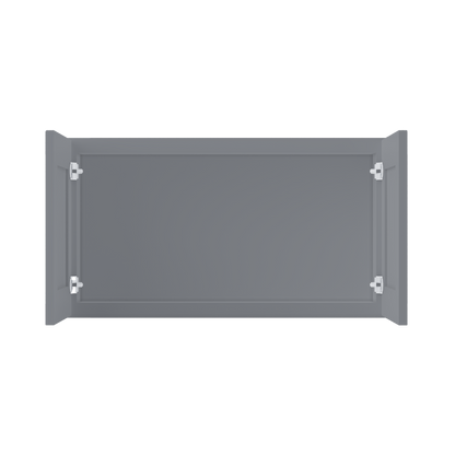 Wall Kitchen Cabinet W3318 Colonial Gray LessCare 33 in. width 18 in. height 12 in. depth - Kitchen Cabinets