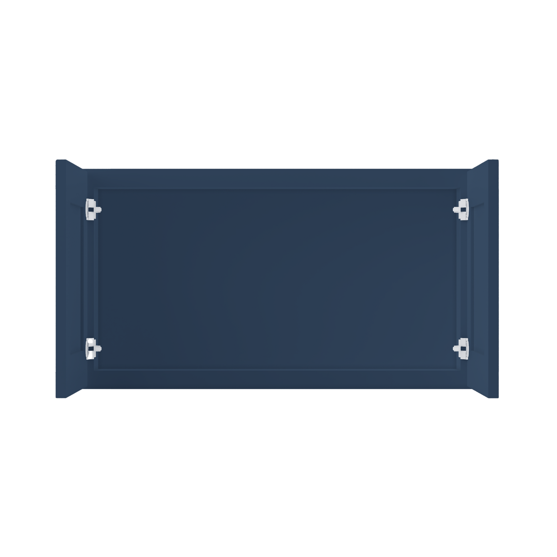 Wall Kitchen Cabinet W3318 Danbury Blue LessCare 33 in. width 18 in. height 12 in. depth - Kitchen Cabinets