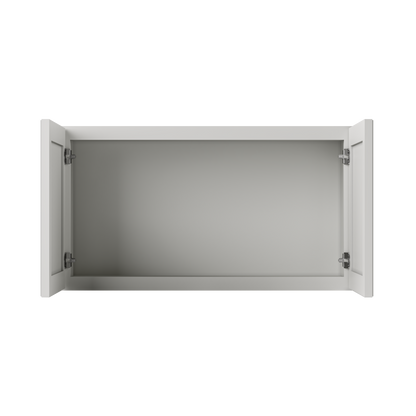 Wall Kitchen Cabinet W3318 Milan Pearl 33 in. width 18 in. height 12 in. depth - Kitchen Cabinets