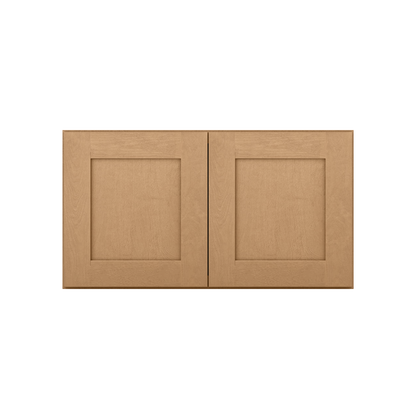 Wall Kitchen Cabinet W3318 Shaker Toffee LessCare 33 in. width 18 in. height 12 in. depth - Kitchen Cabinets