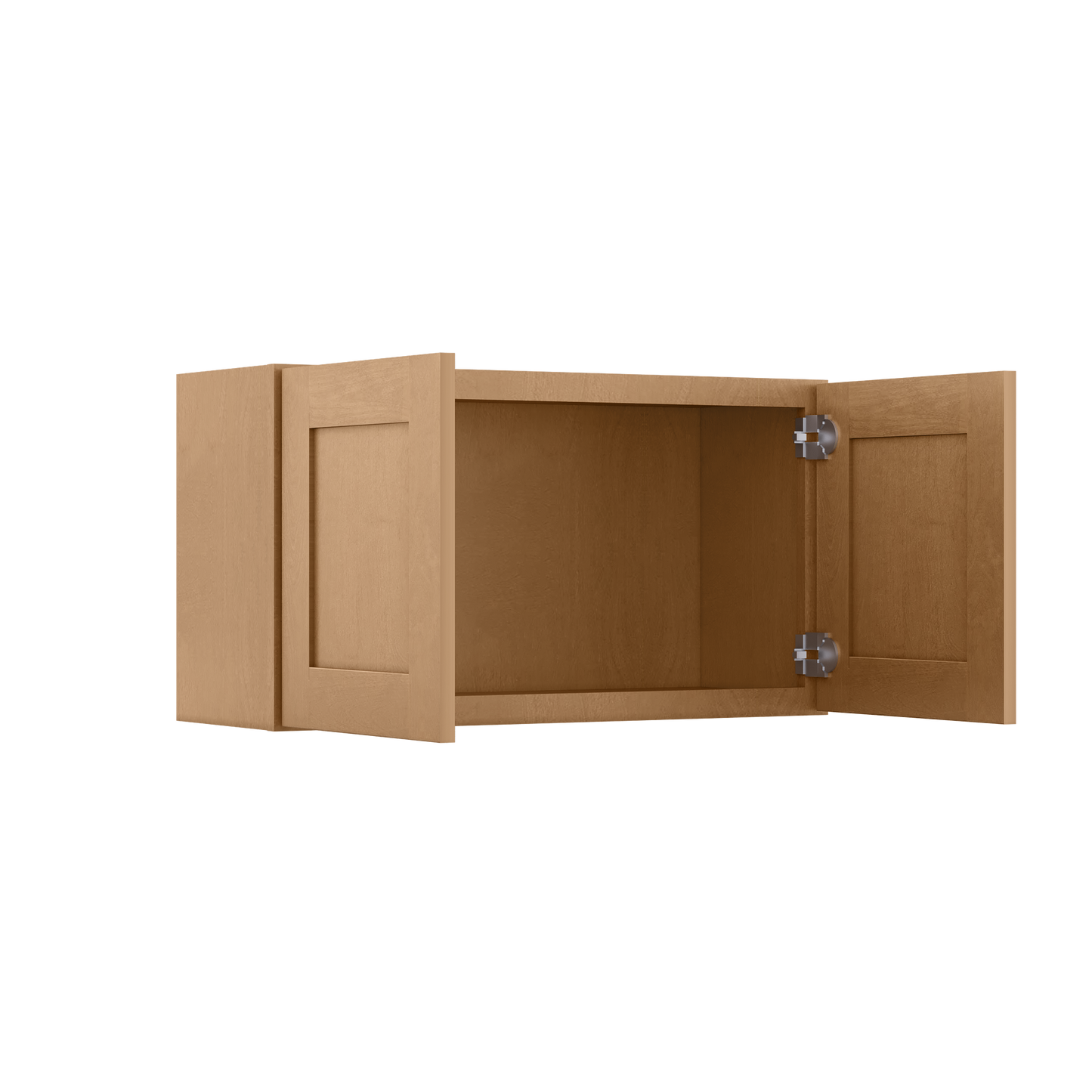 Wall Kitchen Cabinet W3318 Shaker Toffee LessCare 33 in. width 18 in. height 12 in. depth - Kitchen Cabinets