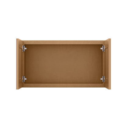 Wall Kitchen Cabinet W3318 Shaker Toffee LessCare 33 in. width 18 in. height 12 in. depth - Kitchen Cabinets