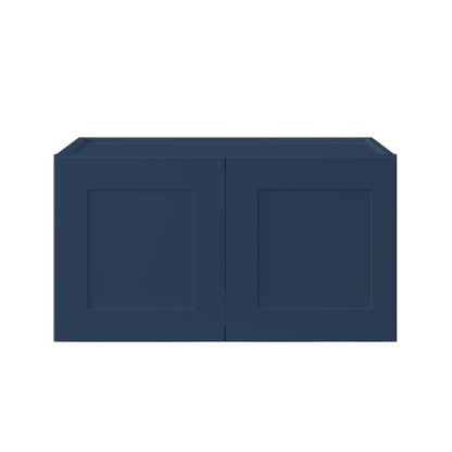 Wall Kitchen Cabinet W331824 Danbury Blue LessCare 33 in. width 18 in. height 24 in. depth - Kitchen Cabinets