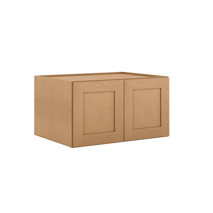 Wall Kitchen Cabinet W331824 Shaker Toffee LessCare 33 in. width 18 in. height 24 in. depth - Kitchen Cabinets