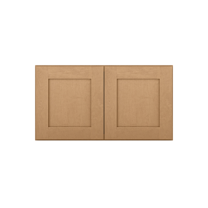 Wall Kitchen Cabinet W331824 Shaker Toffee LessCare 33 in. width 18 in. height 24 in. depth - Kitchen Cabinets