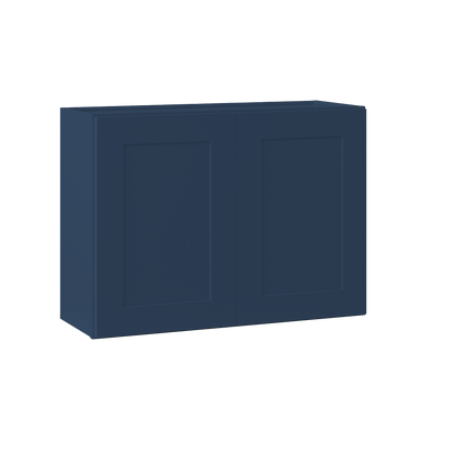 Wall Kitchen Cabinet W3324 Danbury Blue LessCare 33 in. width 24 in. height 12 in. depth - Kitchen Cabinets
