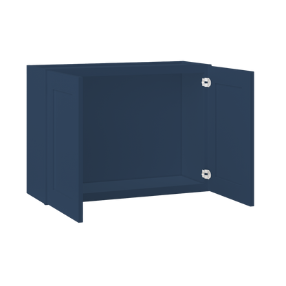 Wall Kitchen Cabinet W3324 Danbury Blue LessCare 33 in. width 24 in. height 12 in. depth - Kitchen Cabinets