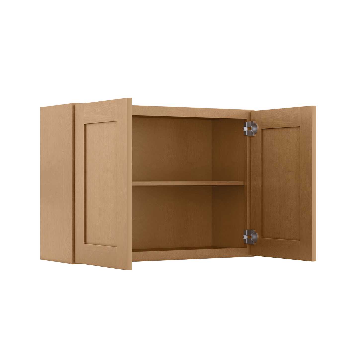 Wall Kitchen Cabinet W3324 Shaker Toffee LessCare 33 in. width 24 in. height 12 in. depth - Kitchen Cabinets