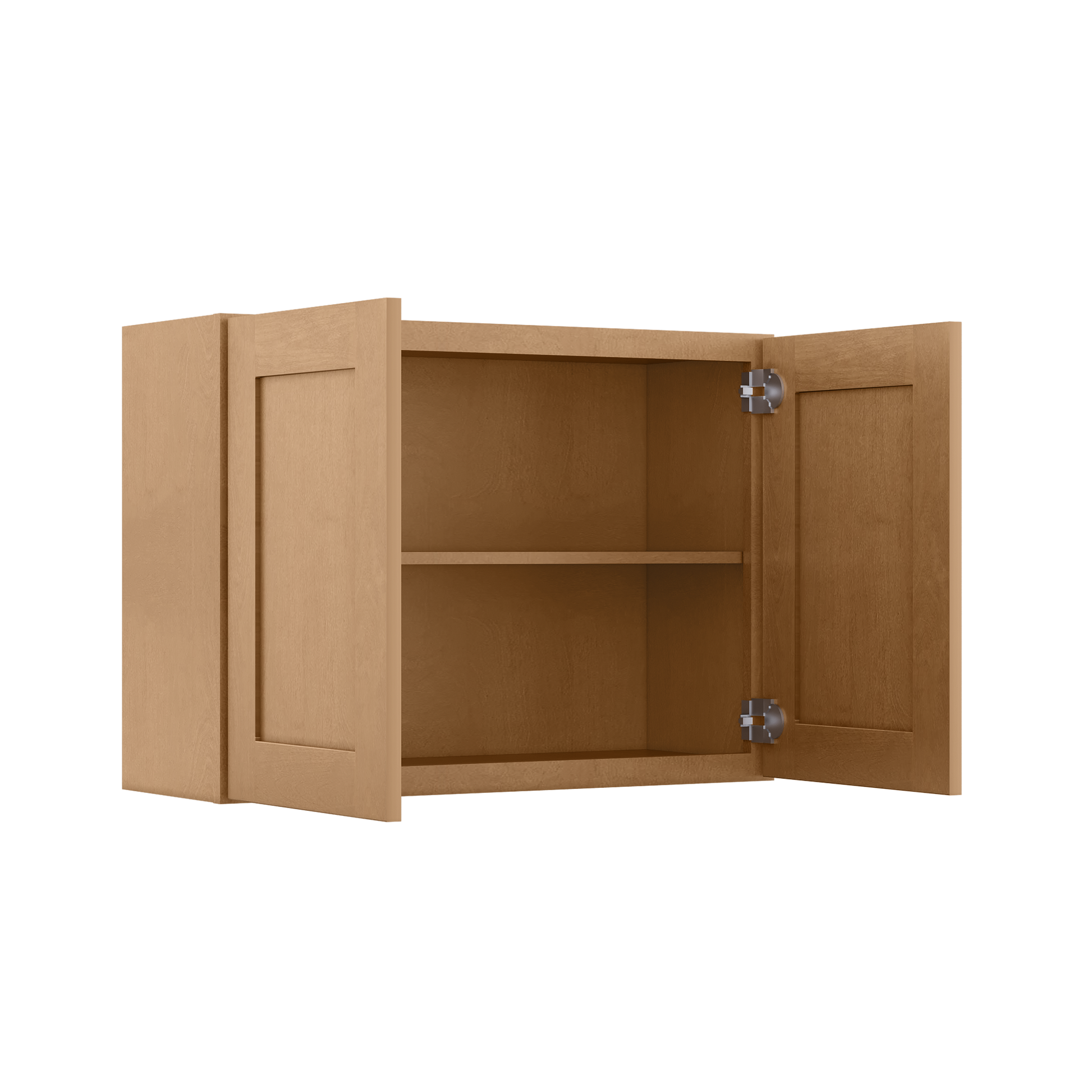 Wall Kitchen Cabinet W3324 Shaker Toffee LessCare 33 in. width 24 in. height 12 in. depth - Kitchen Cabinets