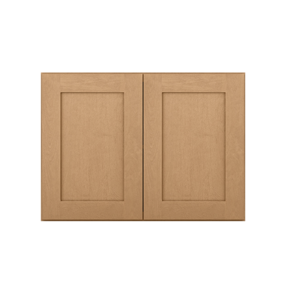 Wall Kitchen Cabinet W3324 Shaker Toffee LessCare 33 in. width 24 in. height 12 in. depth - Kitchen Cabinets