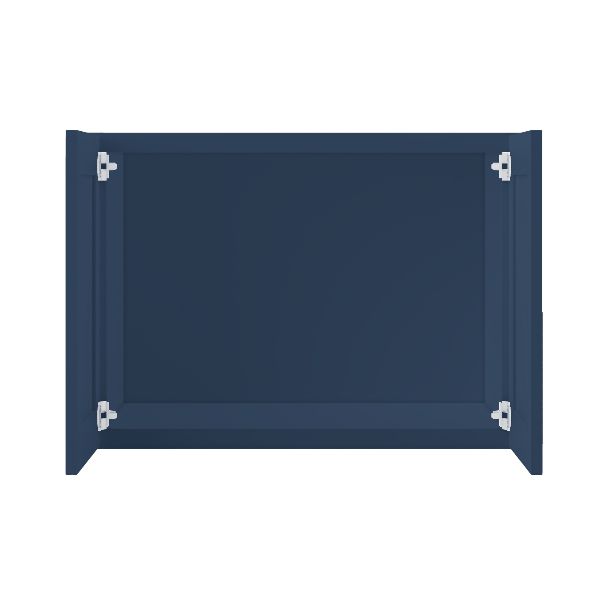 Wall Kitchen Cabinet W332424 Danbury Blue LessCare 33 in. width 24 in. height 24 in. depth - Kitchen Cabinets