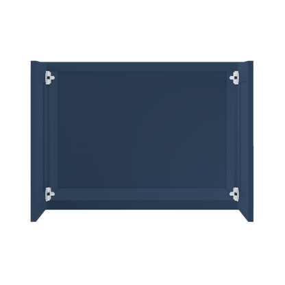 Wall Kitchen Cabinet W332424 Danbury Blue LessCare 33 in. width 24 in. height 24 in. depth - Kitchen Cabinets