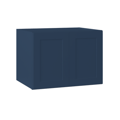 Wall Kitchen Cabinet W332424 Danbury Blue LessCare 33 in. width 24 in. height 24 in. depth - Kitchen Cabinets