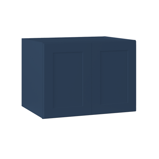 Wall Kitchen Cabinet W332424 Danbury Blue LessCare 33 in. width 24 in. height 24 in. depth - Kitchen Cabinets
