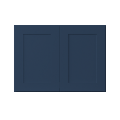 Wall Kitchen Cabinet W332424 Danbury Blue LessCare 33 in. width 24 in. height 24 in. depth - Kitchen Cabinets