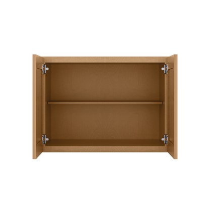 Wall Kitchen Cabinet W332424 Shaker Toffee LessCare 33 in. width 24 in. height 24 in. depth - Kitchen Cabinets