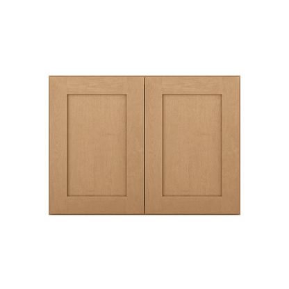 Wall Kitchen Cabinet W332424 Shaker Toffee LessCare 33 in. width 24 in. height 24 in. depth - Kitchen Cabinets