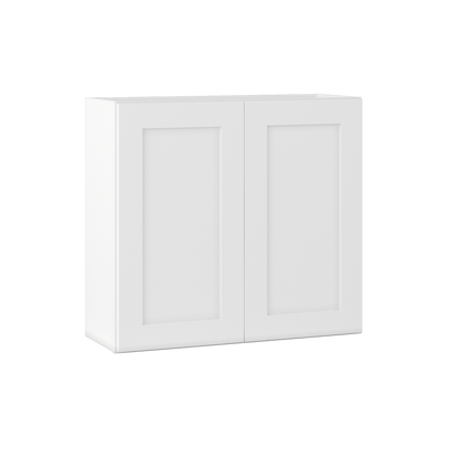 Wall Kitchen Cabinet W3330 Alpina White LessCare 33 in. width 30 in. height 12 in. depth - Kitchen Cabinets