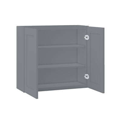 Wall Kitchen Cabinet W3330 Colonial Gray LessCare 33 in. width 30 in. height 12 in. depth - Kitchen Cabinets