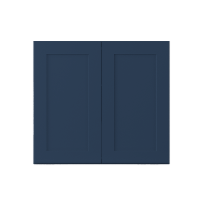 Wall Kitchen Cabinet W3330 Danbury Blue LessCare 33 in. width 30 in. height 12 in. depth - Kitchen Cabinets