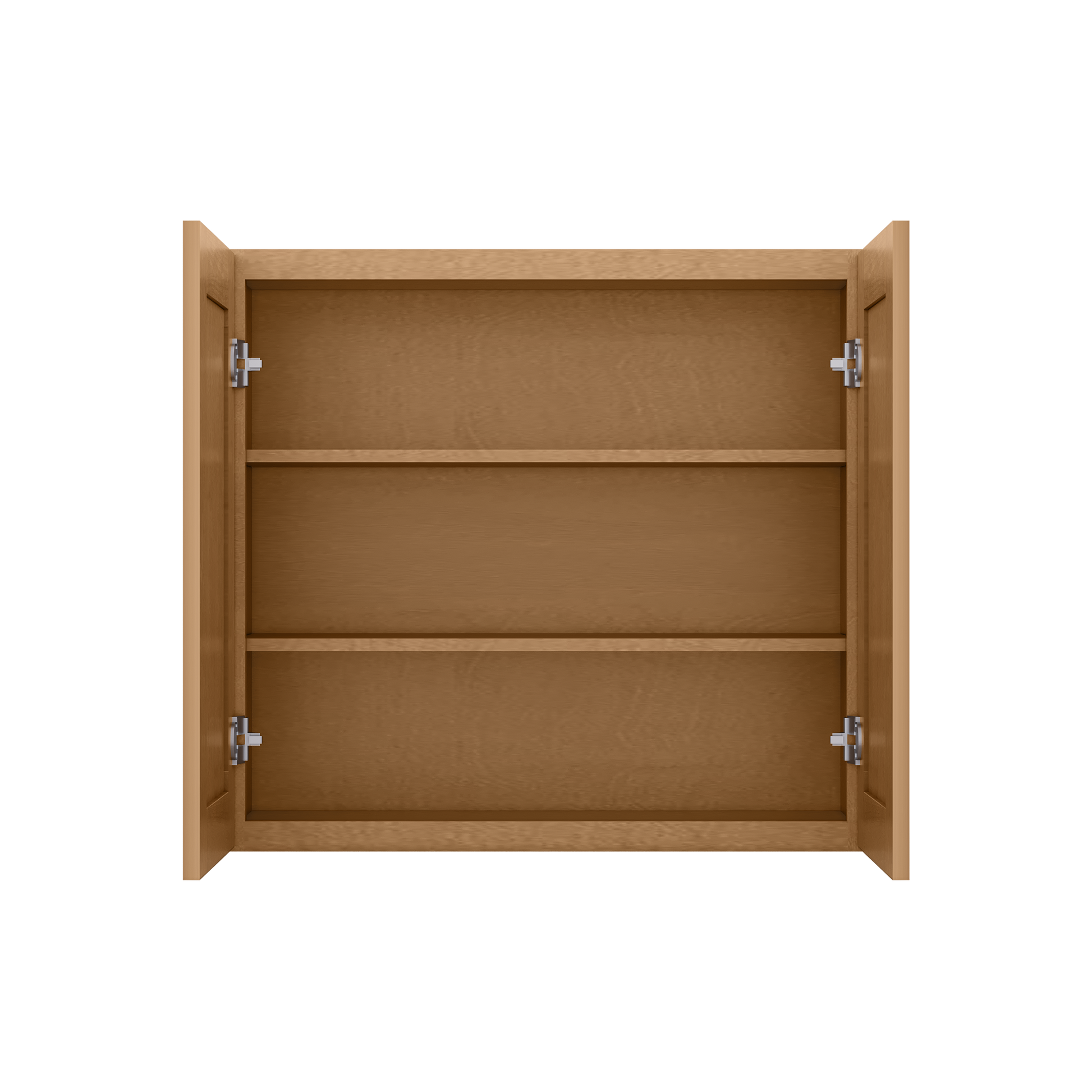 Wall Kitchen Cabinet W3330 Shaker Toffee LessCare 33 in. width 30 in. height 12 in. depth - Kitchen Cabinets