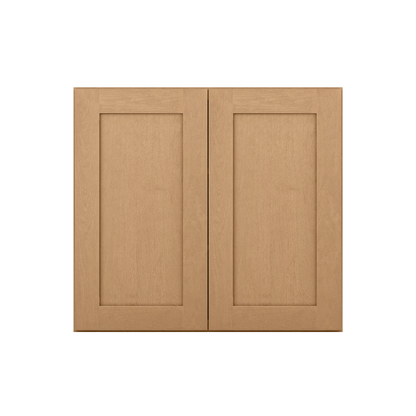 Wall Kitchen Cabinet W3330 Shaker Toffee LessCare 33 in. width 30 in. height 12 in. depth - Kitchen Cabinets