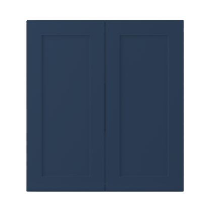 Wall Kitchen Cabinet W3336 Danbury Blue LessCare 33 in. width 36 in. height 12 in. depth - Kitchen Cabinets