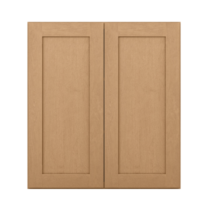 Wall Kitchen Cabinet W3336 Shaker Toffee LessCare 33 in. width 36 in. height 12 in. depth - Kitchen Cabinets