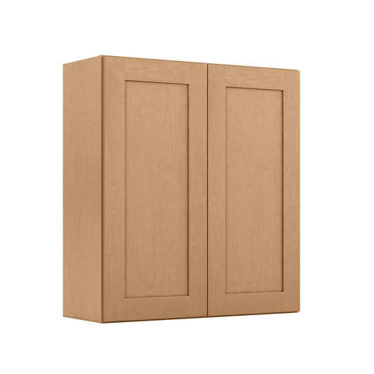 Wall Kitchen Cabinet W3336 Shaker Toffee LessCare 33 in. width 36 in. height 12 in. depth - Kitchen Cabinets