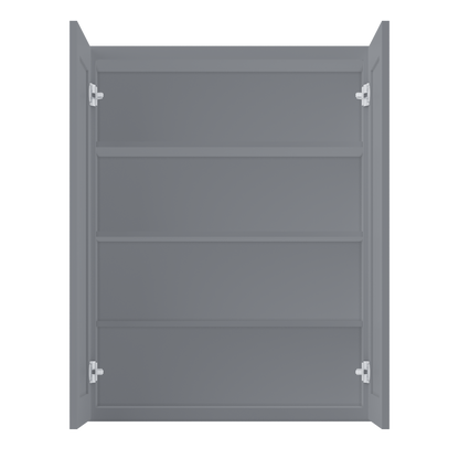 Wall Kitchen Cabinet W3342 Colonial Gray LessCare 33 in. width 42 in. height 12 in. depth - Kitchen Cabinets