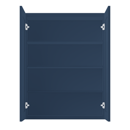 Wall Kitchen Cabinet W3342 Danbury Blue LessCare 33 in. width 42 in. height 12 in. depth - Kitchen Cabinets