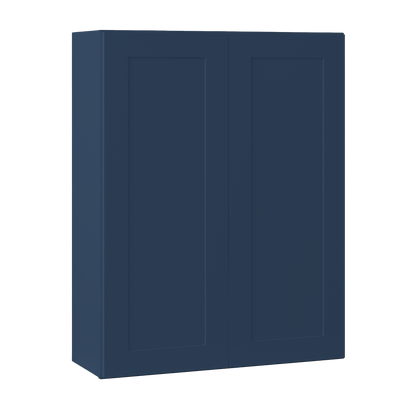 Wall Kitchen Cabinet W3342 Danbury Blue LessCare 33 in. width 42 in. height 12 in. depth - Kitchen Cabinets