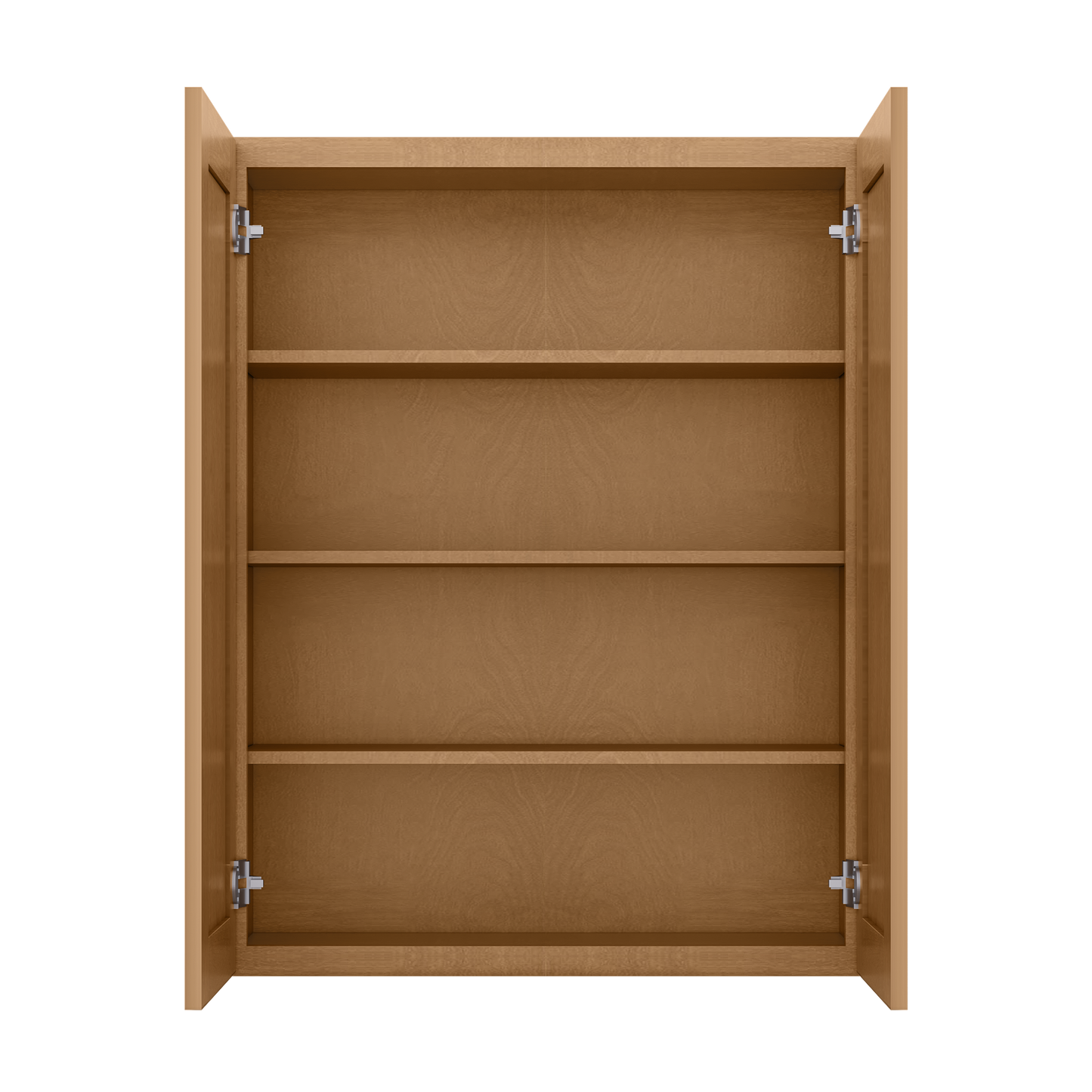 Wall Kitchen Cabinet W3342 Shaker Toffee LessCare 33 in. width 42 in. height 12 in. depth - Kitchen Cabinets