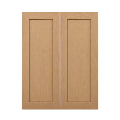 Wall Kitchen Cabinet W3342 Shaker Toffee LessCare 33 in. width 42 in. height 12 in. depth - Kitchen Cabinets