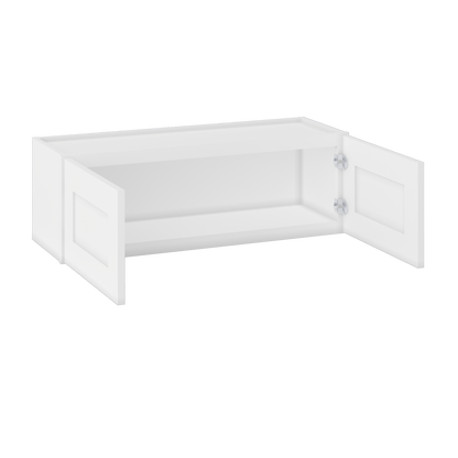 Wall Kitchen Cabinet W3612 Alpina White LessCare 36 in. width 12 in. height 12 in. depth - Kitchen Cabinets