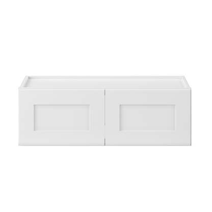 Wall Kitchen Cabinet W3612 Alpina White LessCare 36 in. width 12 in. height 12 in. depth - Kitchen Cabinets