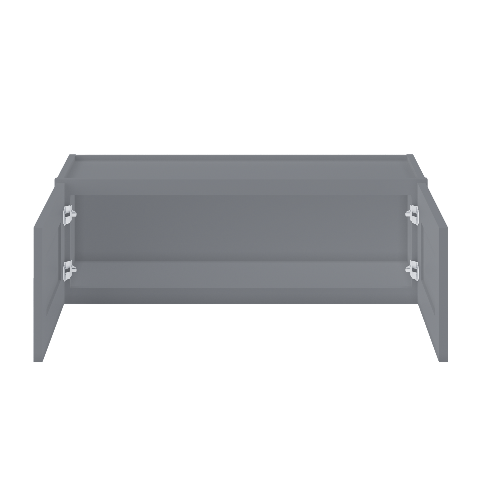 Wall Kitchen Cabinet W3612 Colonial Gray LessCare 36 in. width 12 in. height 12 in. depth - Kitchen Cabinets