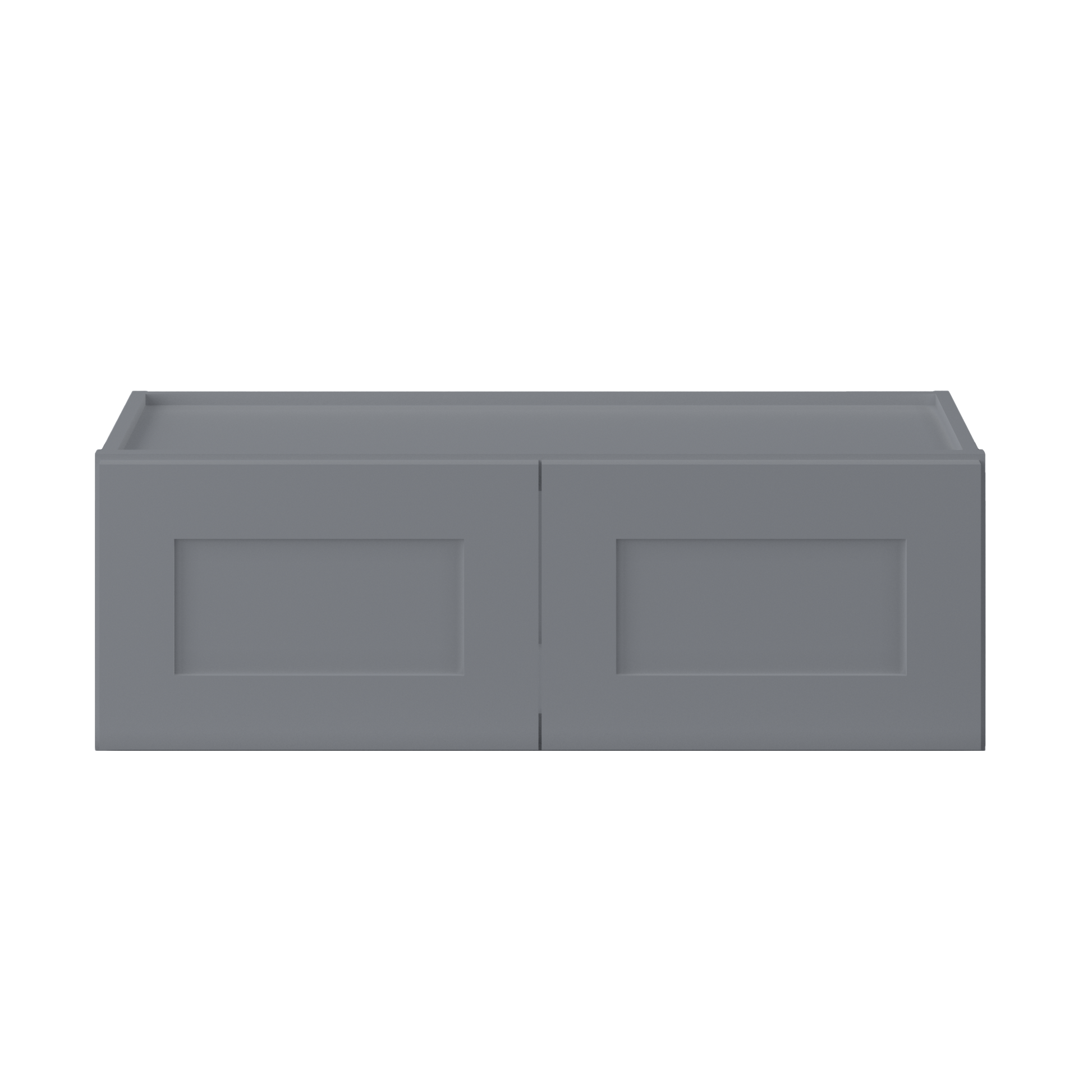 Wall Kitchen Cabinet W3612 Colonial Gray LessCare 36 in. width 12 in. height 12 in. depth - Kitchen Cabinets