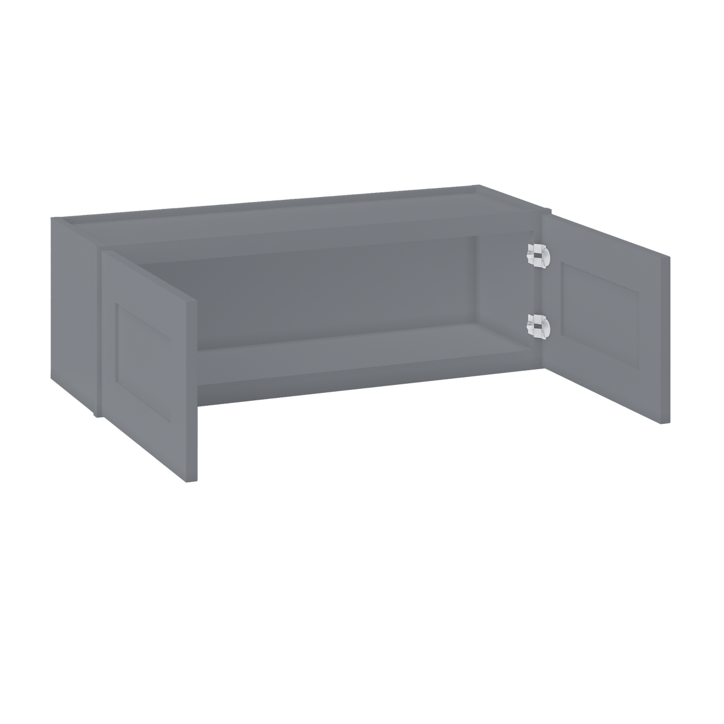 Wall Kitchen Cabinet W3612 Colonial Gray LessCare 36 in. width 12 in. height 12 in. depth - Kitchen Cabinets